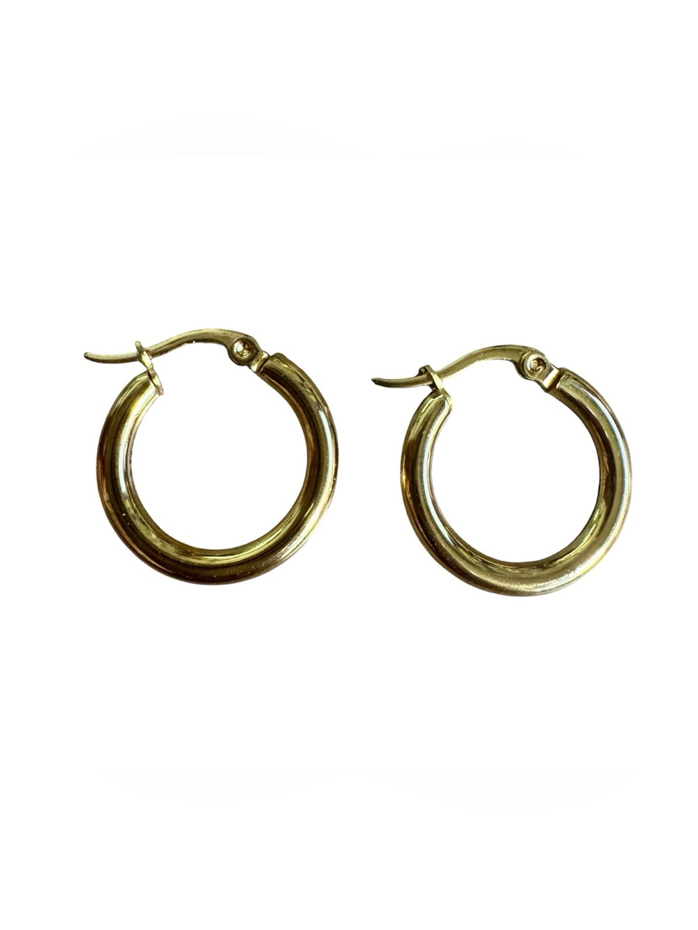 Classic Gold Hoop Earrings - Women's Jewelry 3/4”